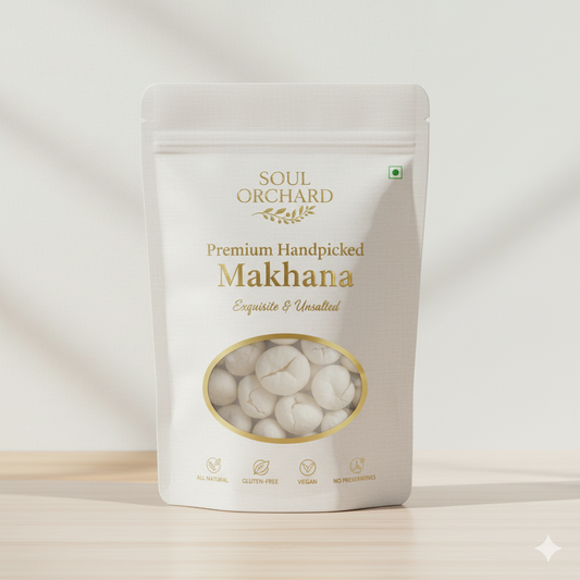 Premium Fox Nuts Phool makhana | Handpicked Jumbo Size | Natural & Crunchy | Fit for Fasting | Hygienically Packed 250g
